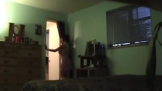 Real cheating wife fucks unaware of her husbands spycam