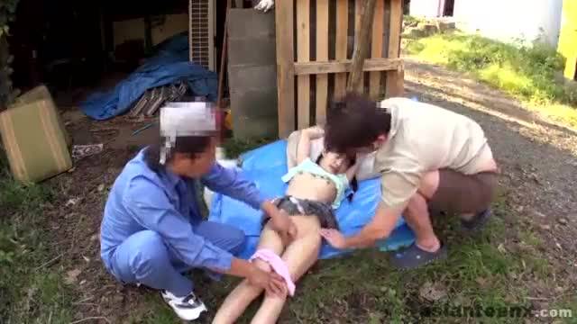 Japanese gangbang hard fucked-mc