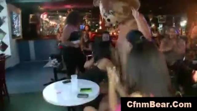 Cfnm babes suck stripper dick at cfnm party