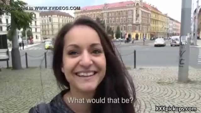Public pickup girl seduces tourist for cash 04