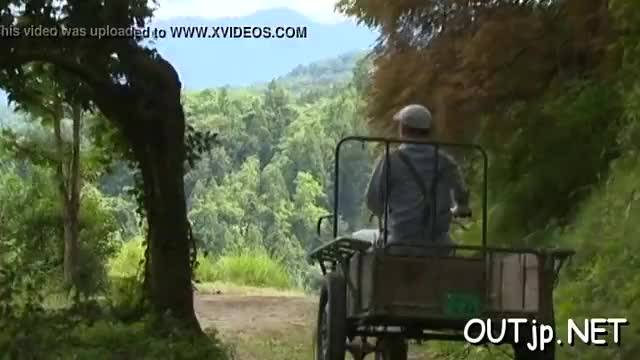 Older folks passionately fuck outdoors during the day